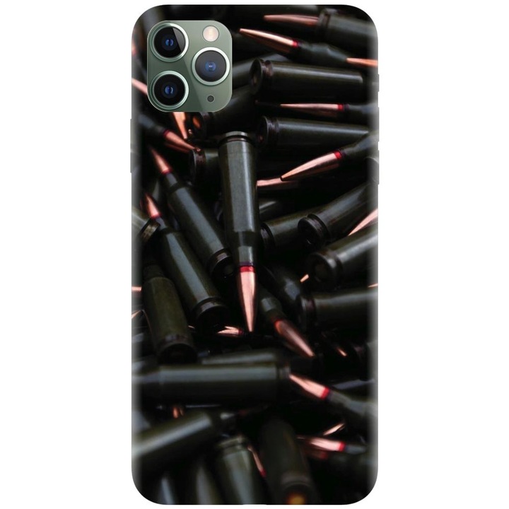 Силиконов калъф, съвместим с модел Apple iPhone 11 Pro - Weapons Ammunition