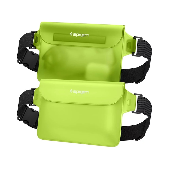 Spigen Aqua Shield Univerzális Vízálló Táska - Zöld (2db / csomag) (AMP06023)