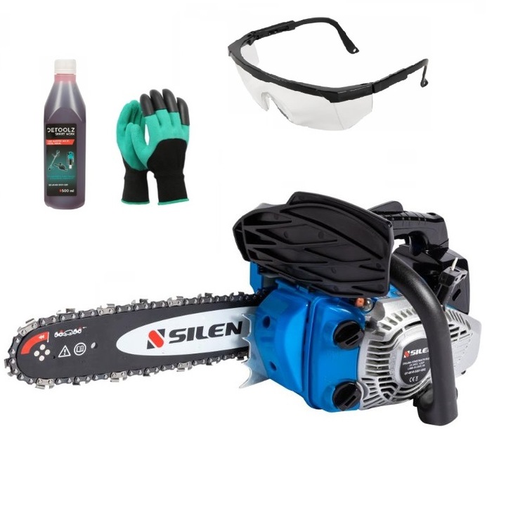 Drujba constructii, o singura mana, 1.2CP, 25.4CC, 4.5KG, 2 timpi, 11.000rpm, 7 accesorii