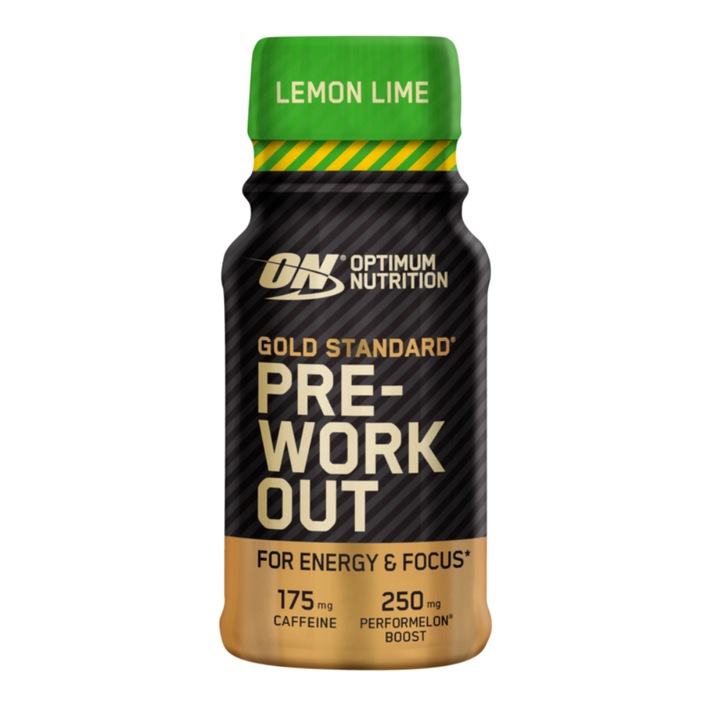Gold Standard Pre-Workout Shot, Optimum Nutrition, 60 ml, citrom és lime