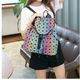 Rucsac dama geometric multicolor rainbow ACRD009