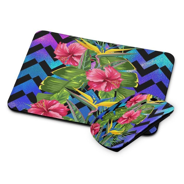 Mouse si mouse pad fara fir floral 178