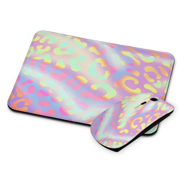 Mouse si mouse pad fara fir cu model animal 36