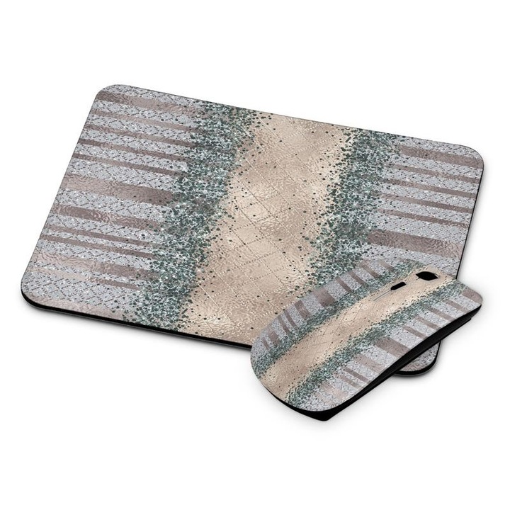 Mouse si mouse pad fara fir cu model de tapet 153