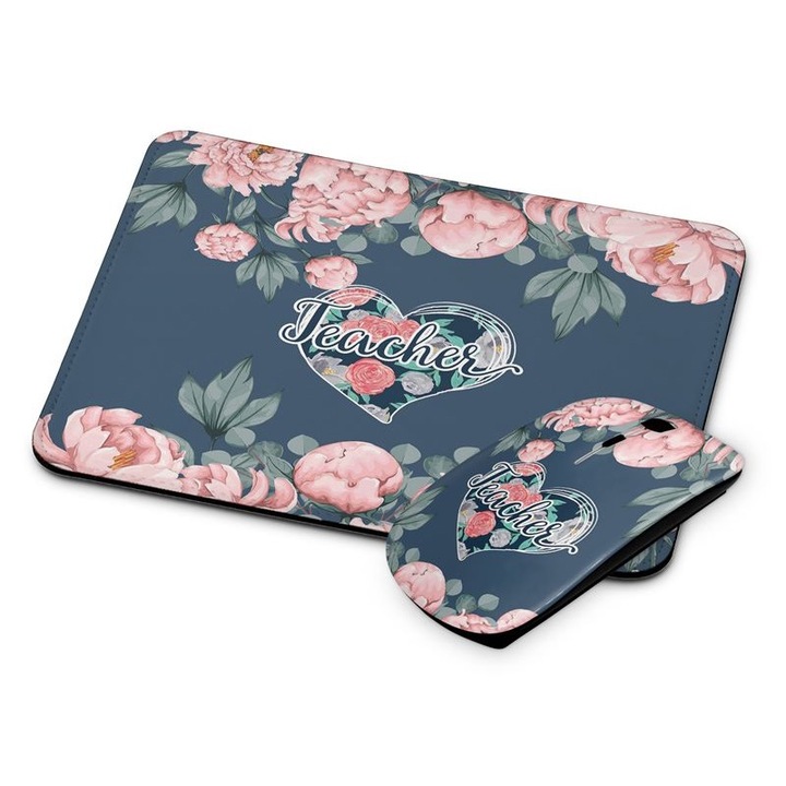 Mouse si mouse pad fara fir Teacher 77