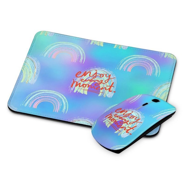 Bucurati-va de fiecare moment mouse si mouse pad fara fir 353