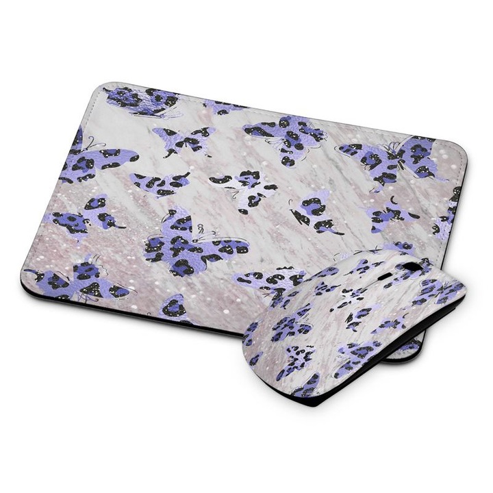 Mouse si mouse pad fara fir Butterfly 222