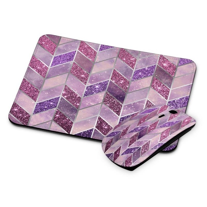 Mouse si mousepad fara fir cu model de tapet 56