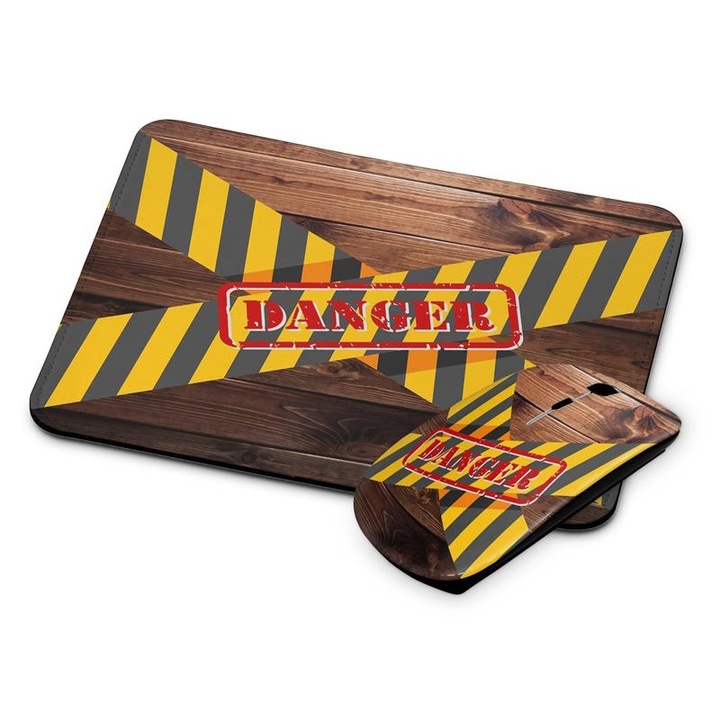 Mouse si mouse pad fara fir Danger 252