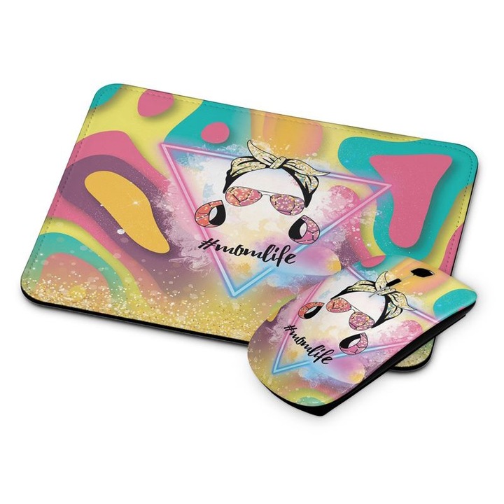 Mouse si mouse pad fara fir Momlife 302