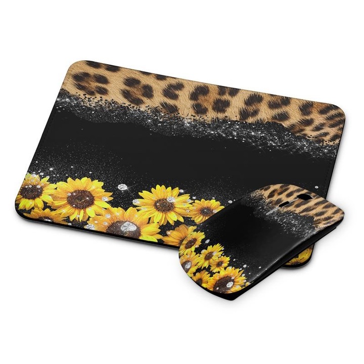 Mouse si mouse pad fara fir floral 177
