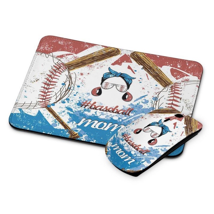Mouse si mouse pad fara fir Baseball Mom 398