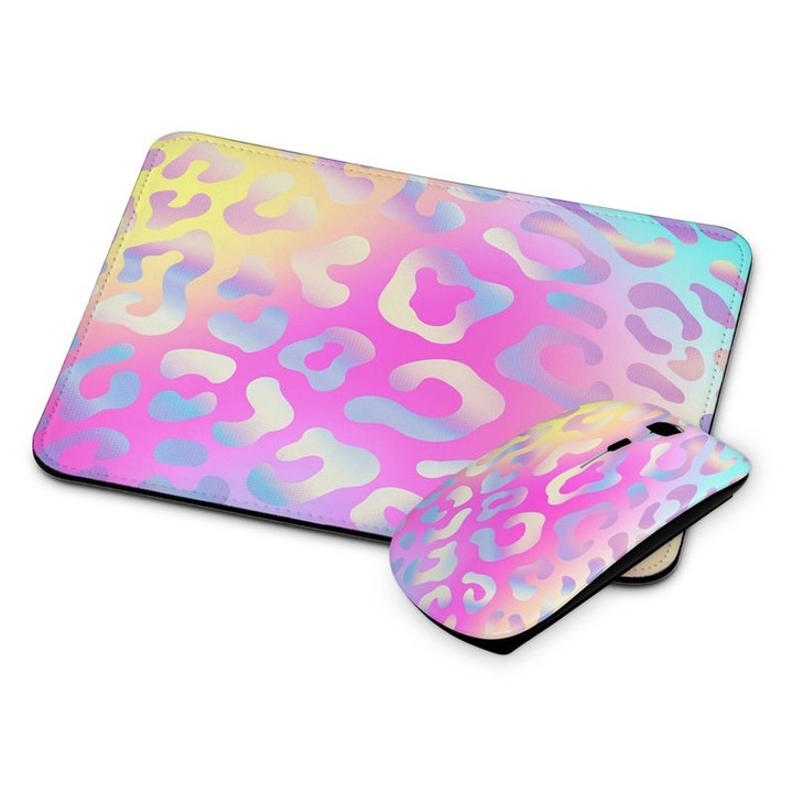 Mouse si mouse pad fara fir cu model animal 37