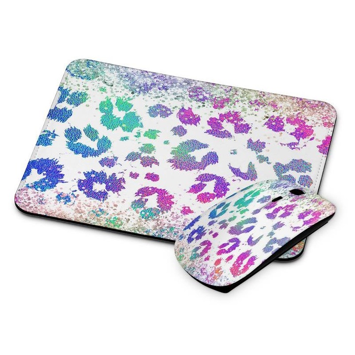 Mouse si mouse pad fara fir cu model animal 49