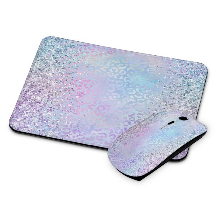 Mouse si mouse pad fara fir cu model animal 322