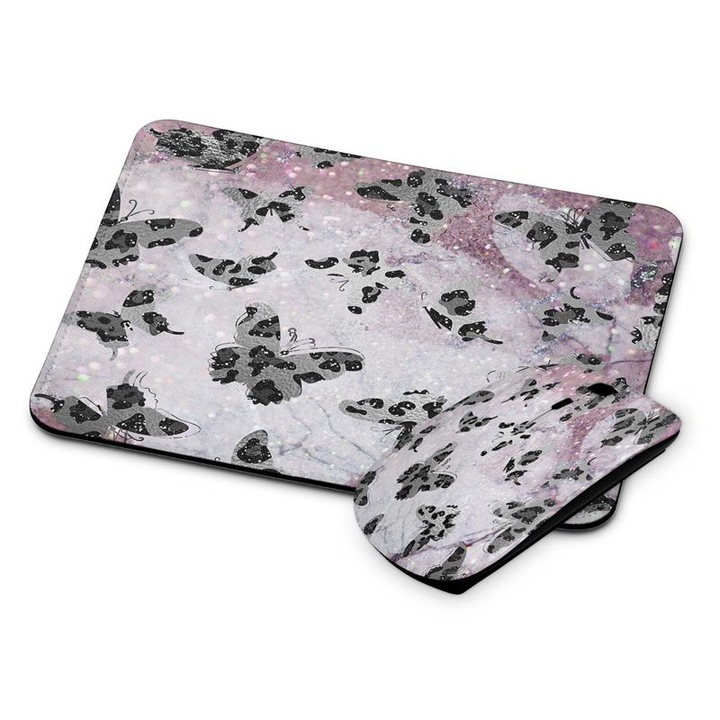 Mouse si mouse pad fara fir Butterfly 220