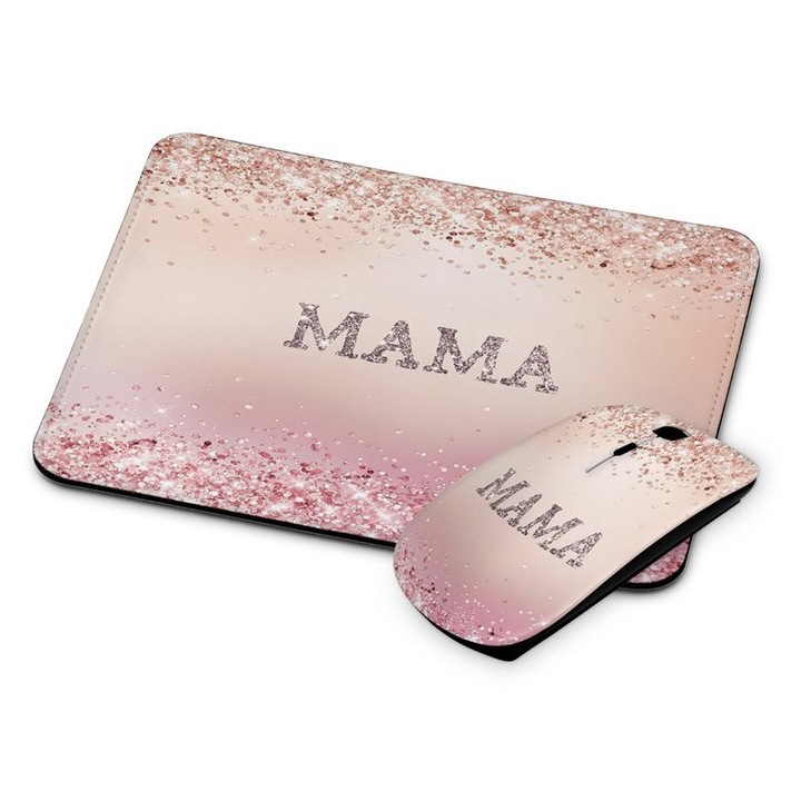 Mouse si mouse pad fara fir Mama 292