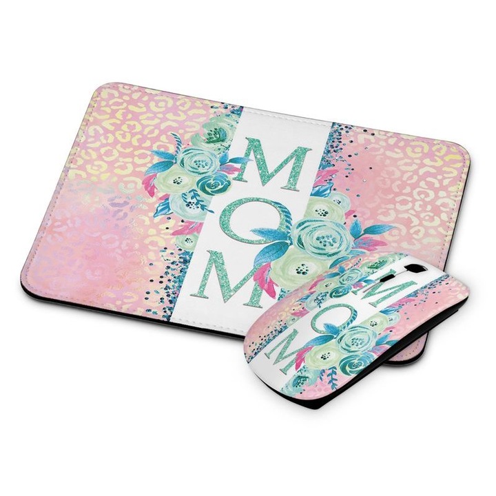 Mouse si mouse pad fara fir Mom 298
