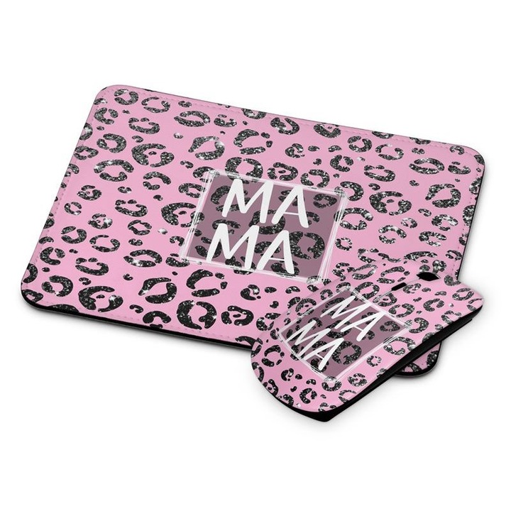 Mouse si mouse pad fara fir Mama 6