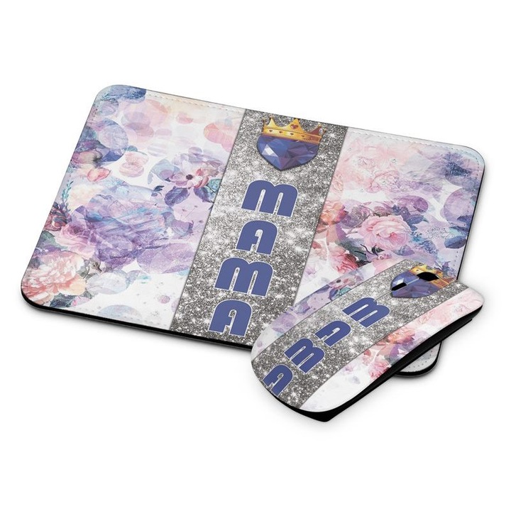 Mouse si mouse pad fara fir Mama 287