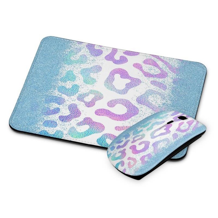 Mouse si mouse pad fara fir cu model animal 53