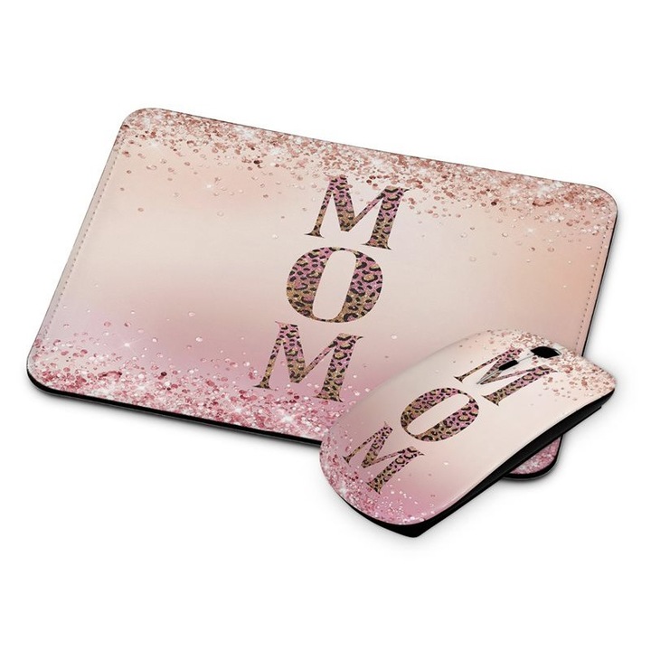 Mouse si mouse pad fara fir Mom 329
