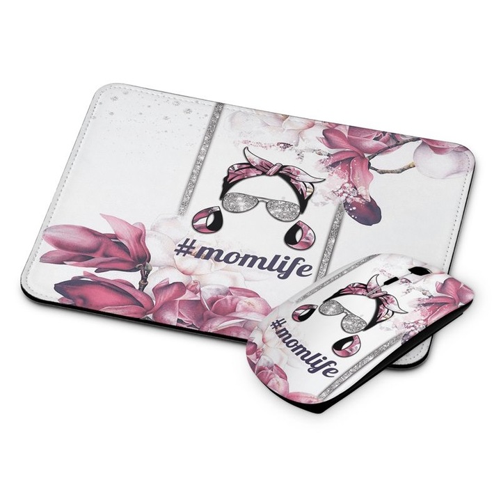 Mouse si mouse pad fara fir Momlife 308