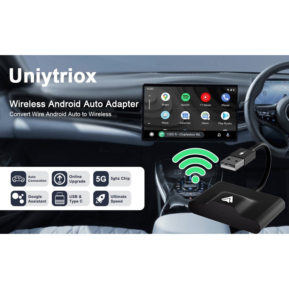 TAVALAX Android Auto Adaptador Inalámbrico para Dispositivos