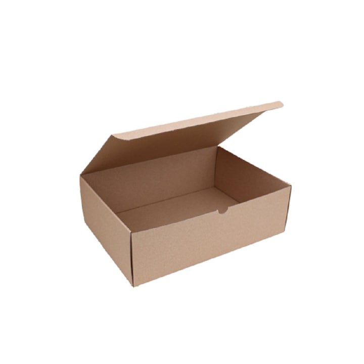 Csomagoló doboz, önzáró, postai kartondoboz 360x260x115mm