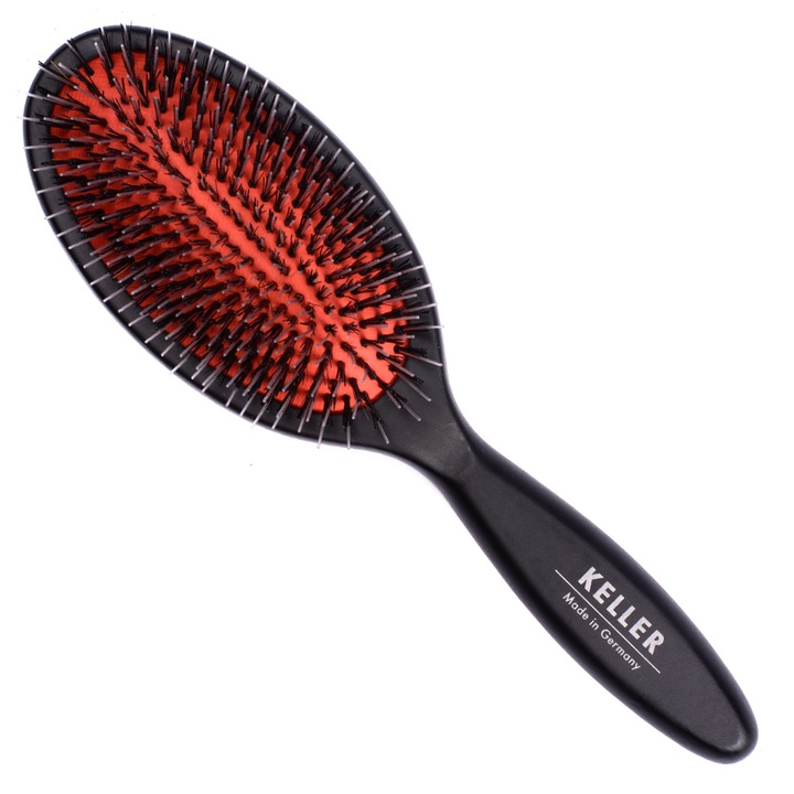 Perie Top Exclusive Line ovala, cu peri din nylon termorezistent si peri din par de porc mistret