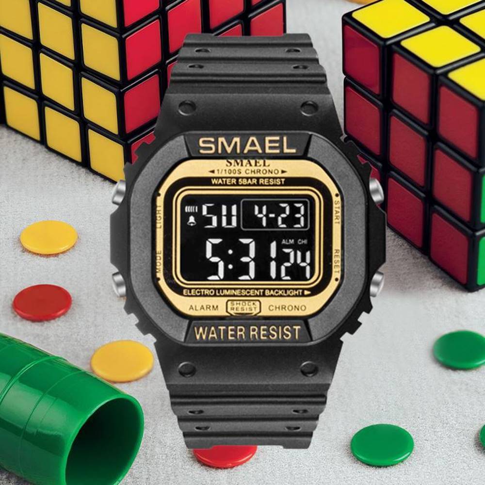 Ceas barbatesc Modern Vibe, Afisaj Digital, Cronometru, Alarma ...