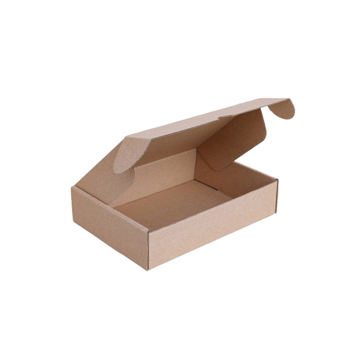 Csomagoló doboz, önzáró, postai kartondoboz 195x145x45mm