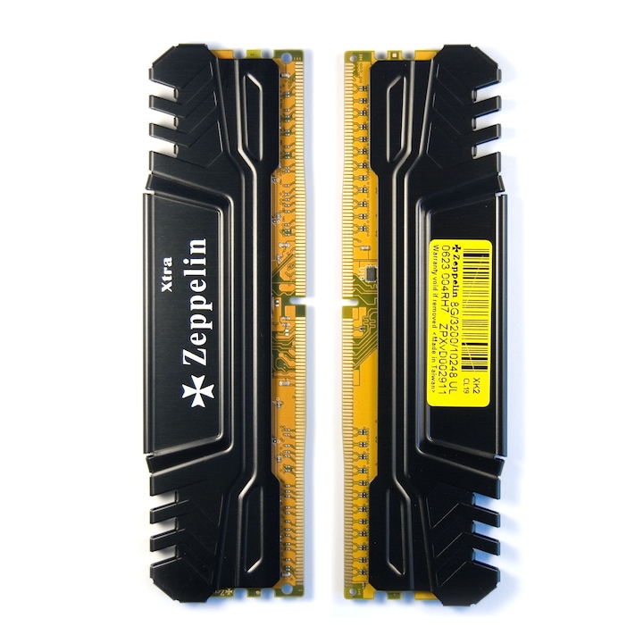Памет DDR Zeppelin DDR4 16GB честота 3200 Mhz (комплект 2x 8GB) двуканален комплект, радиатор, (на дребно)
