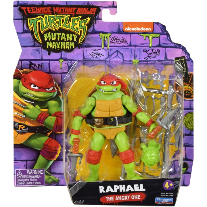 Figurina Teen Mutant Ninja Turtles - Raphael, 11 cm