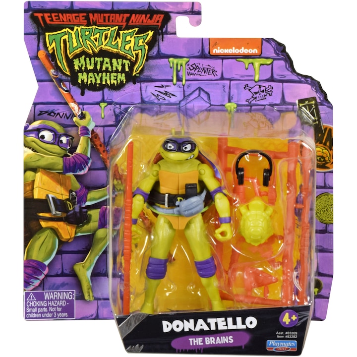 Figurina Teen Mutant Ninja Turtles - Donatello, 11 cm