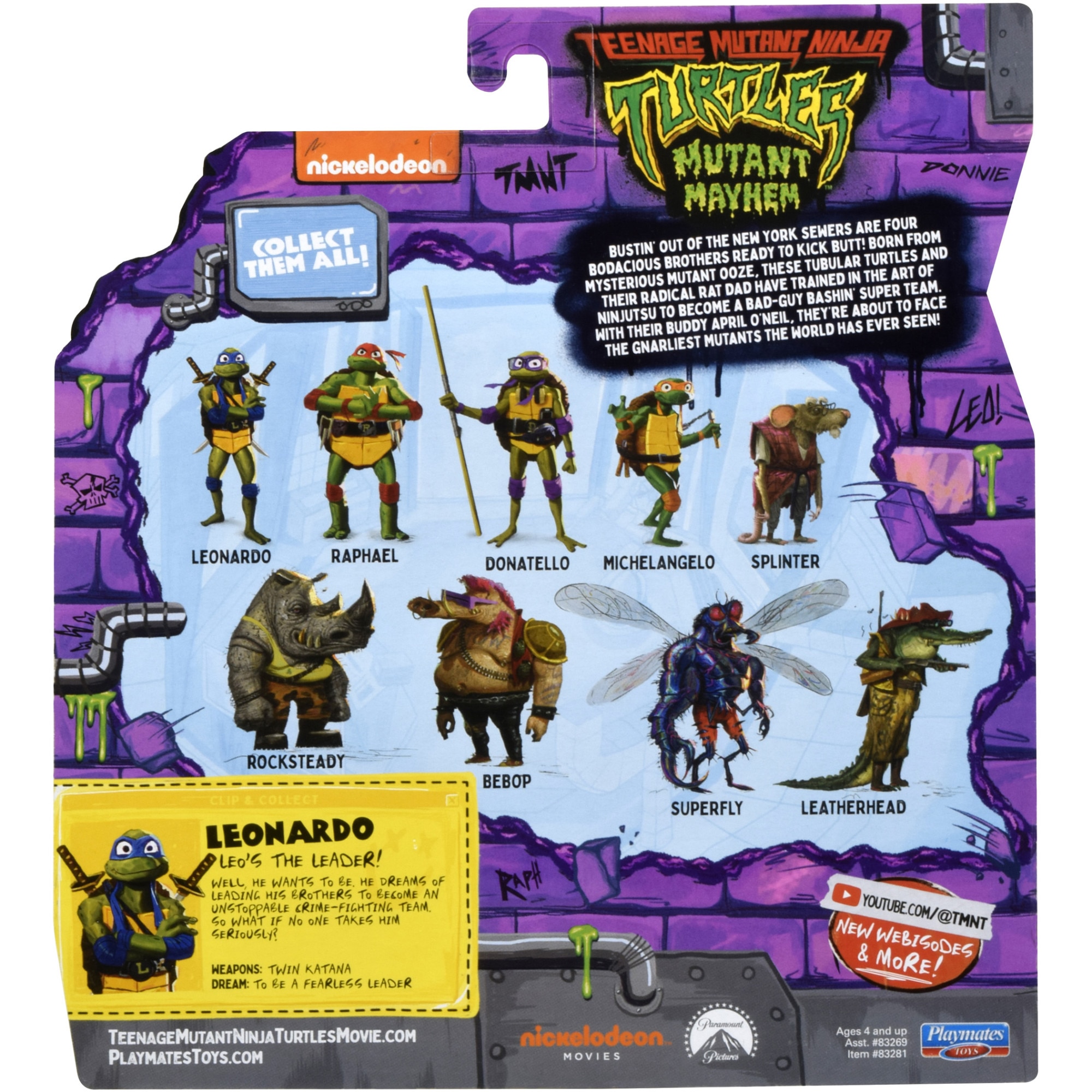 Figurina Teen Mutant Ninja Turtles - Leonardo, 11 cm - eMAG.ro