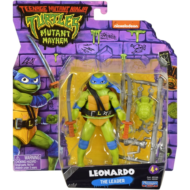 Figurina Teen Mutant Ninja Turtles - Leonardo, 11 cm