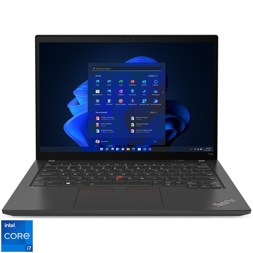 め*じ様 Lenovo ThinkPad P14s Core i7 16G SS Laptop Lenovo ThinkPad P14s Gen 4 cu procesor Intel® Core™ i7