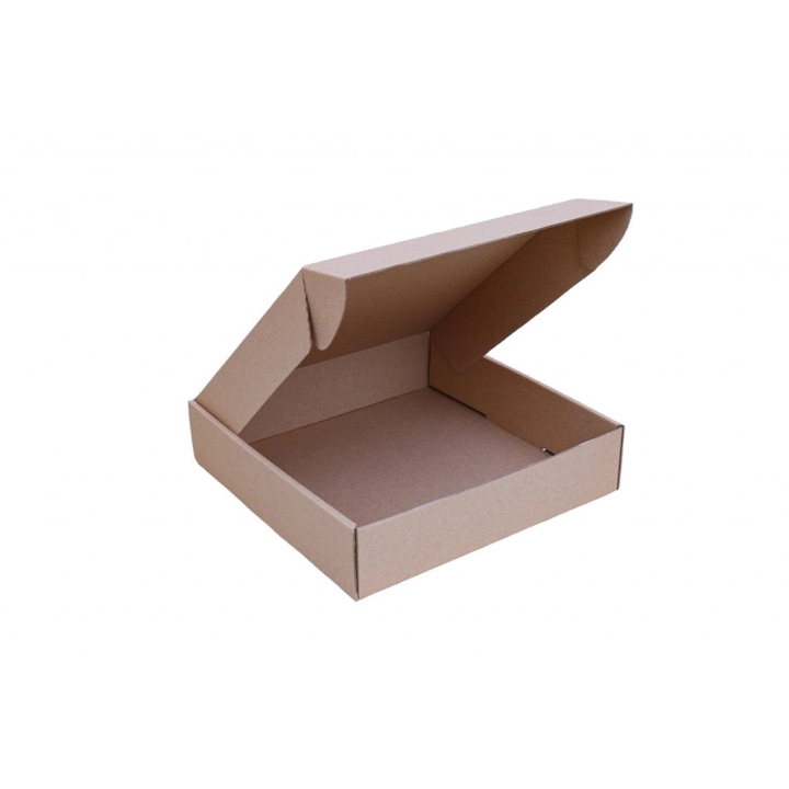 Csomagoló doboz, önzáró, postai kartondoboz 250x255x60mm