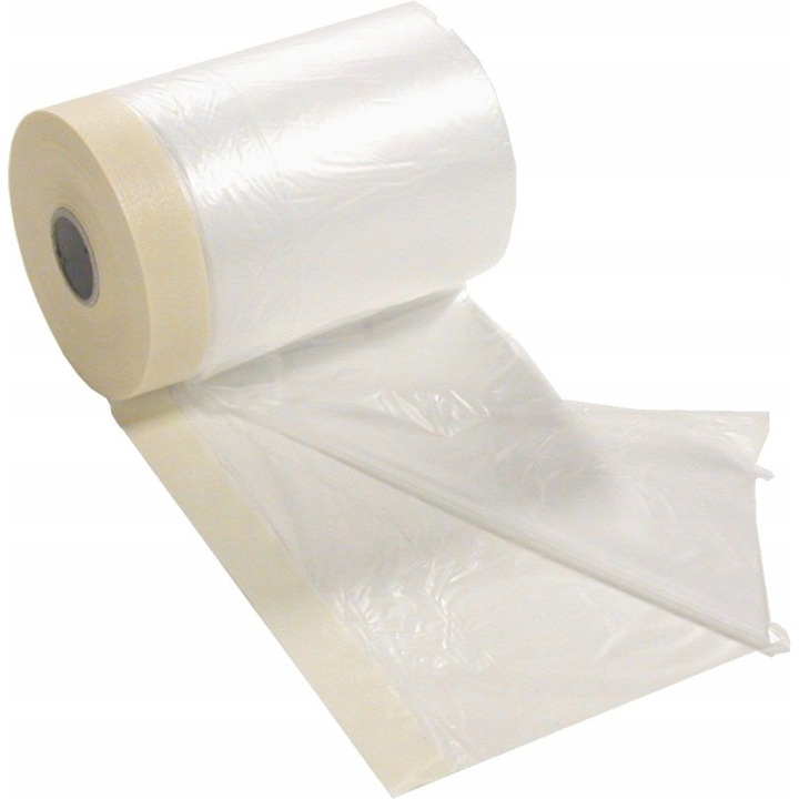 Folie de vopsit cu banda adeziva BB TAPES, transparenta, 550mm/33m, electrostatica