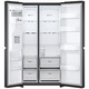Side by side LG GSLV71MCTD, 635 l, Total No Frost, DoorCooling+, LinearCooling, Multi-Airflow, Clasa D, Compresor Linear Inverter, H 179 cm, Negru