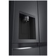 Side by side LG GSLV71MCTD, 635 l, Total No Frost, DoorCooling+, LinearCooling, Multi-Airflow, Clasa D, Compresor Linear Inverter, H 179 cm, Negru