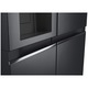 Side by side LG GSLV71MCTD, 635 l, Total No Frost, DoorCooling+, LinearCooling, Multi-Airflow, Clasa D, Compresor Linear Inverter, H 179 cm, Negru