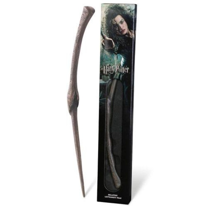 Replica bagheta Harry Potter - Bellatrix Lestrange, Noble Collection, Polirasina, 38 cm, Maro