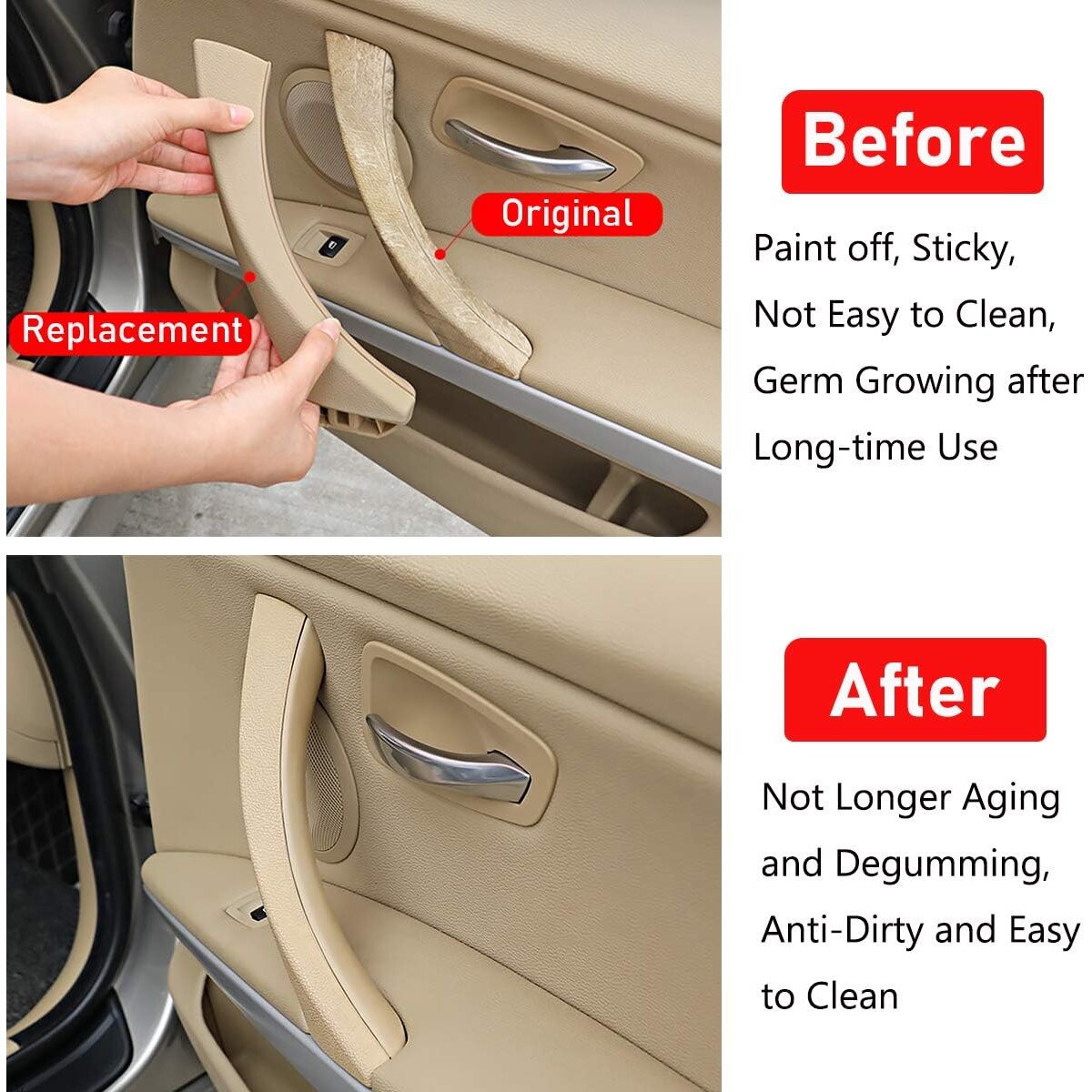 Maner Complet Usa Dreapta, Nierbo®, Pentru BMW 3 E90 E91 E92 E93, Bej ...