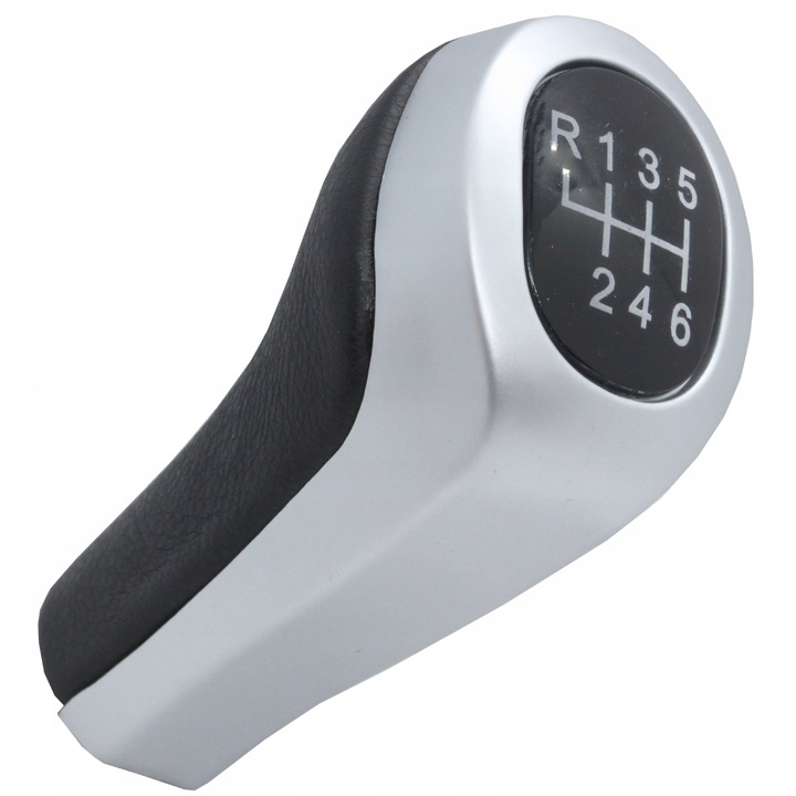 Nuca Schimbator Viteze, BMW E30 E36 E46 E90 E91 E92 E34 E39 E60 E32 E38 E65 X1 E84 X3 E83 X5 E53, Argint mat + negru, 6 Viteze, ME Premium