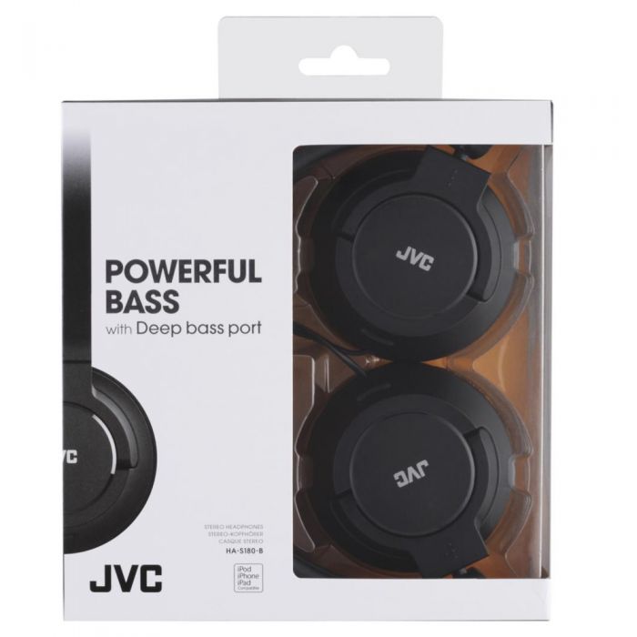 Casti audio On-Ear JVC HA-S180-B-E, Negru