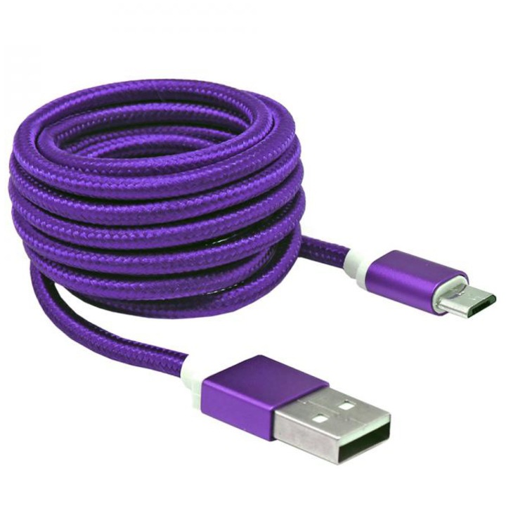 Sbox Blister Micro USB Kábel, 1.5 m, Lila