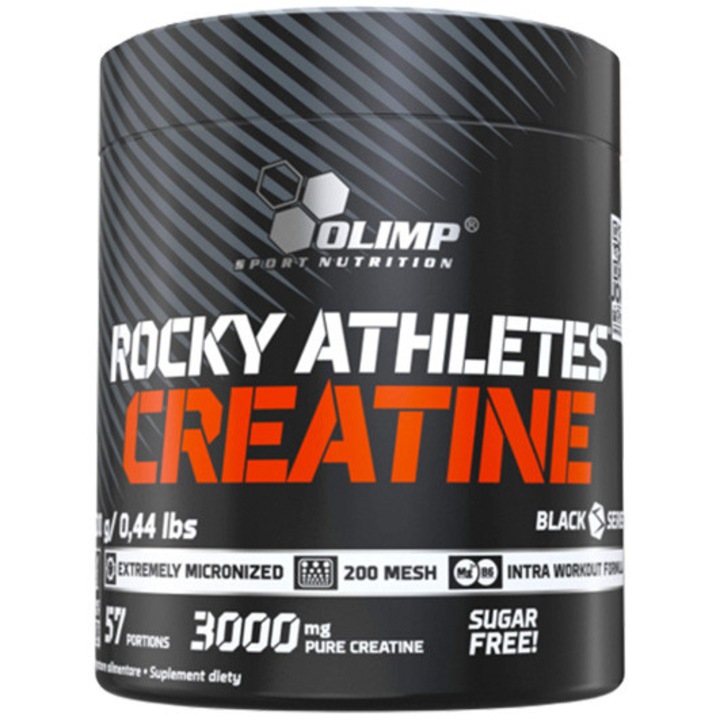 Creatine monohidrata Rocky Athletes, fara aroma, 200g