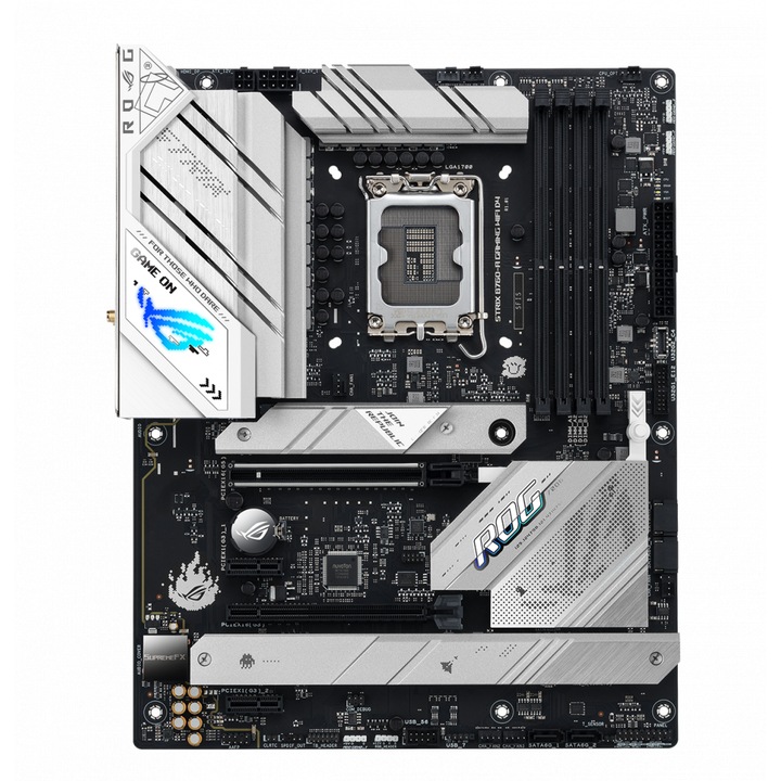 Дънна платка ASUS ROG STRIX B760-A GAMING WIFI, LGA 1700 ATX, 4x DDR5, PCIe 5.0, WiFi 6E, 3x M.2, Aura Sync RGB EoL